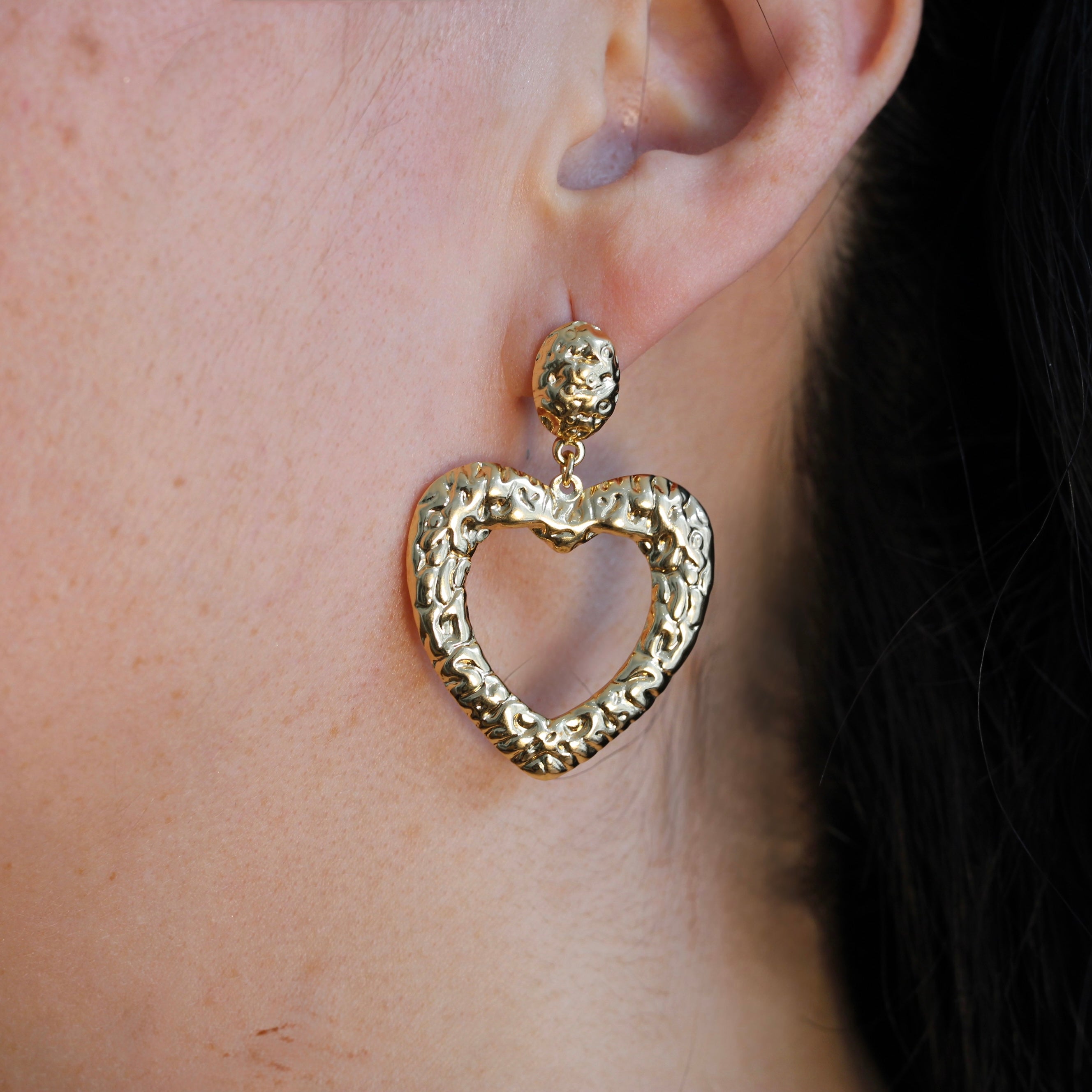 Base ~ Open Heart Earring