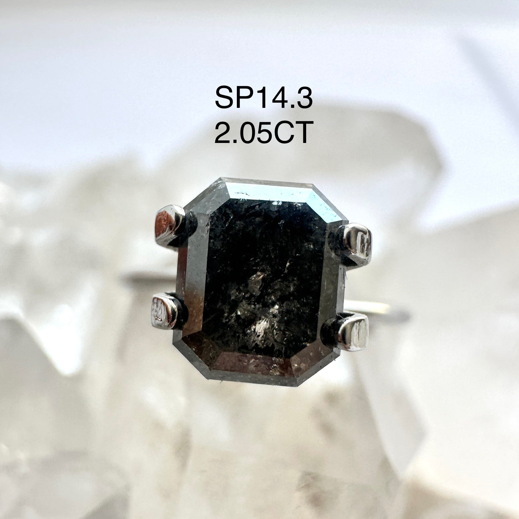 Design Your Own Custom Salt and Pepper Diamond Ring