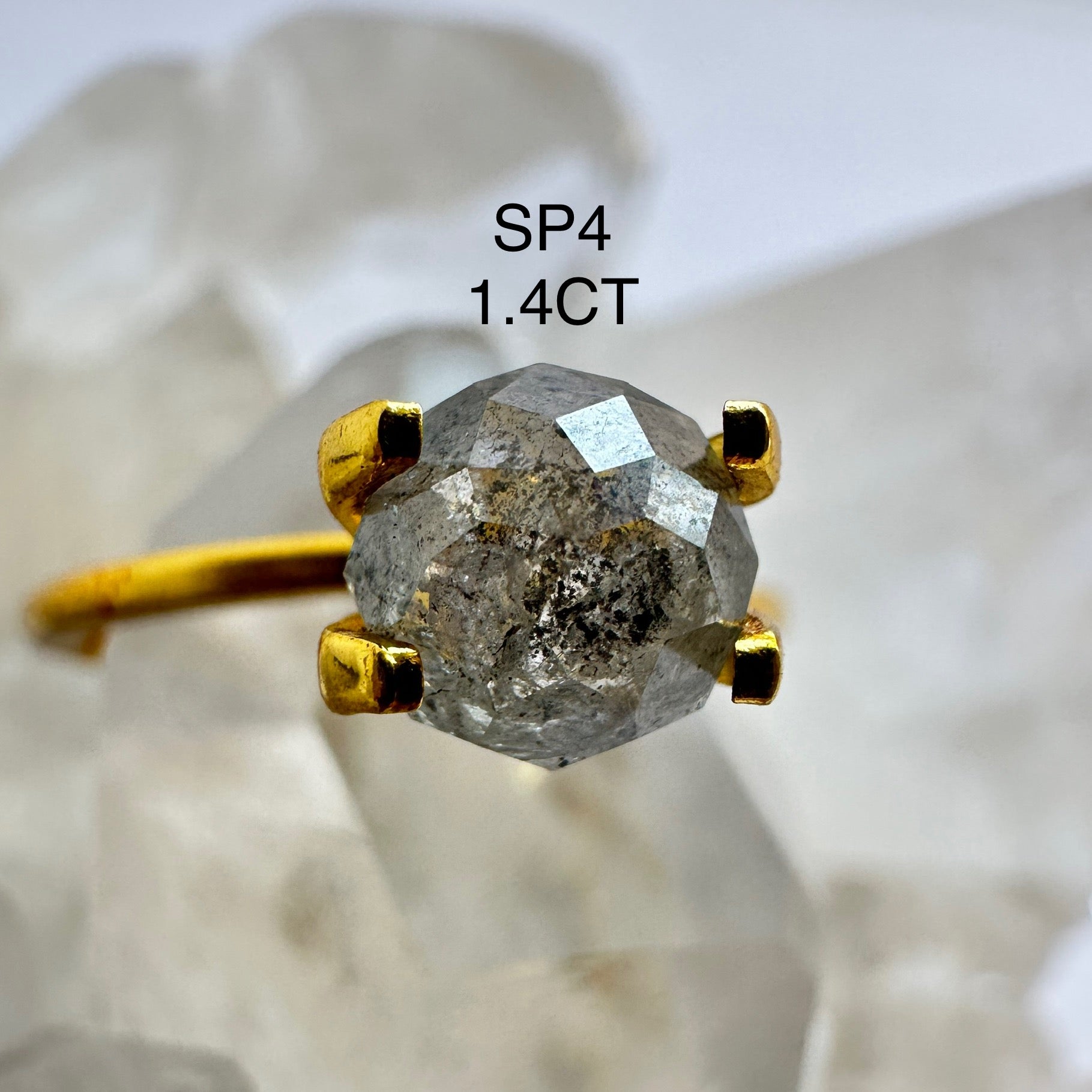 Design Your Own Custom Salt and Pepper Diamond Ring