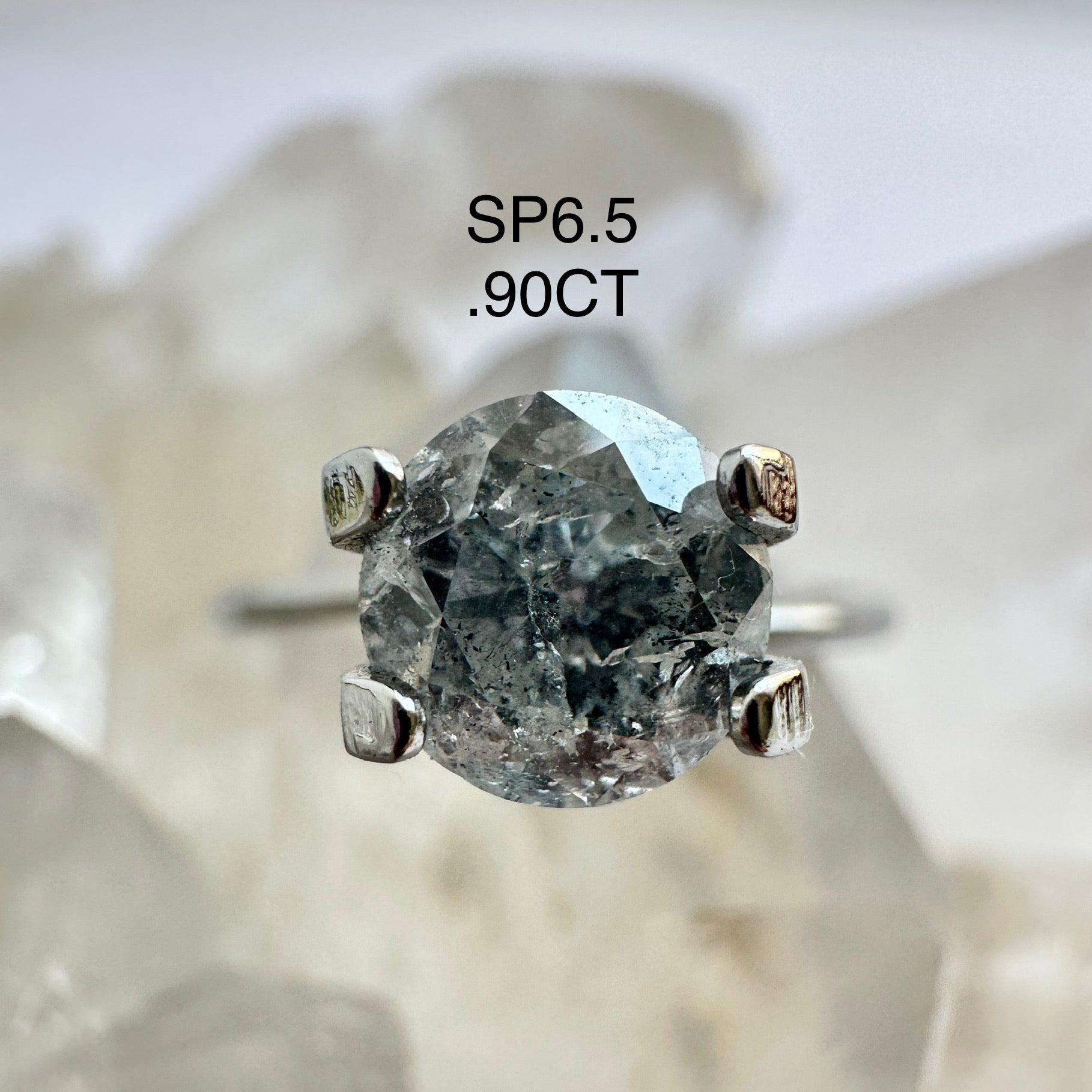 Design Your Own Custom Salt and Pepper Diamond Ring