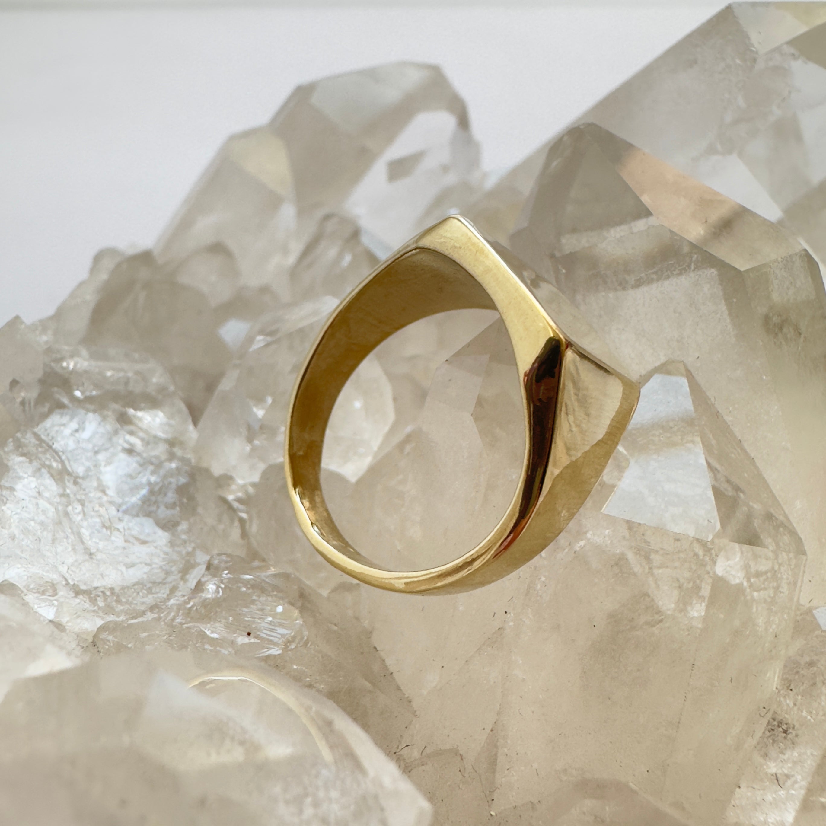 Square Signet - Yellow Gold - Ready to Ship