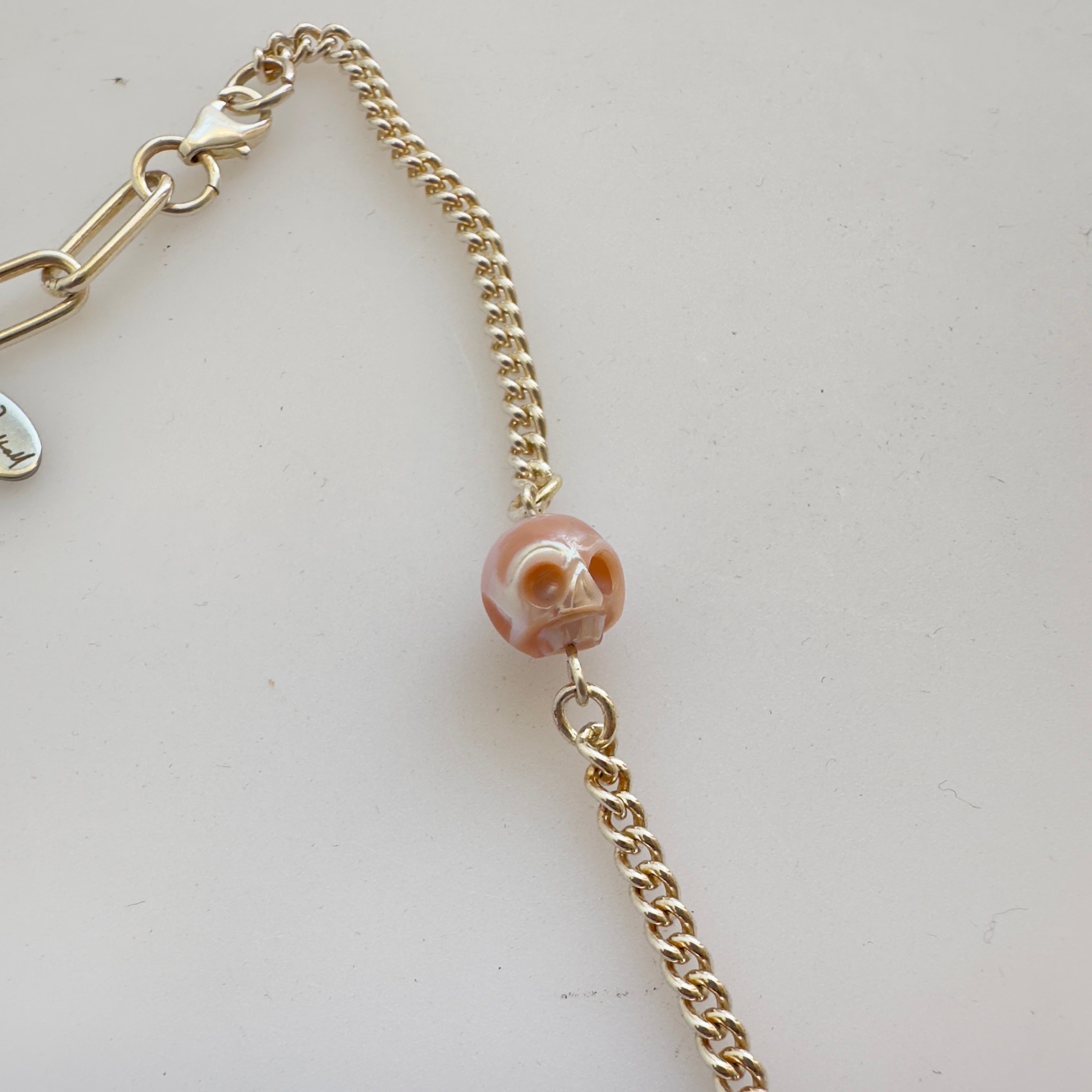 Pearl Skull Necklace - Ready to Ship