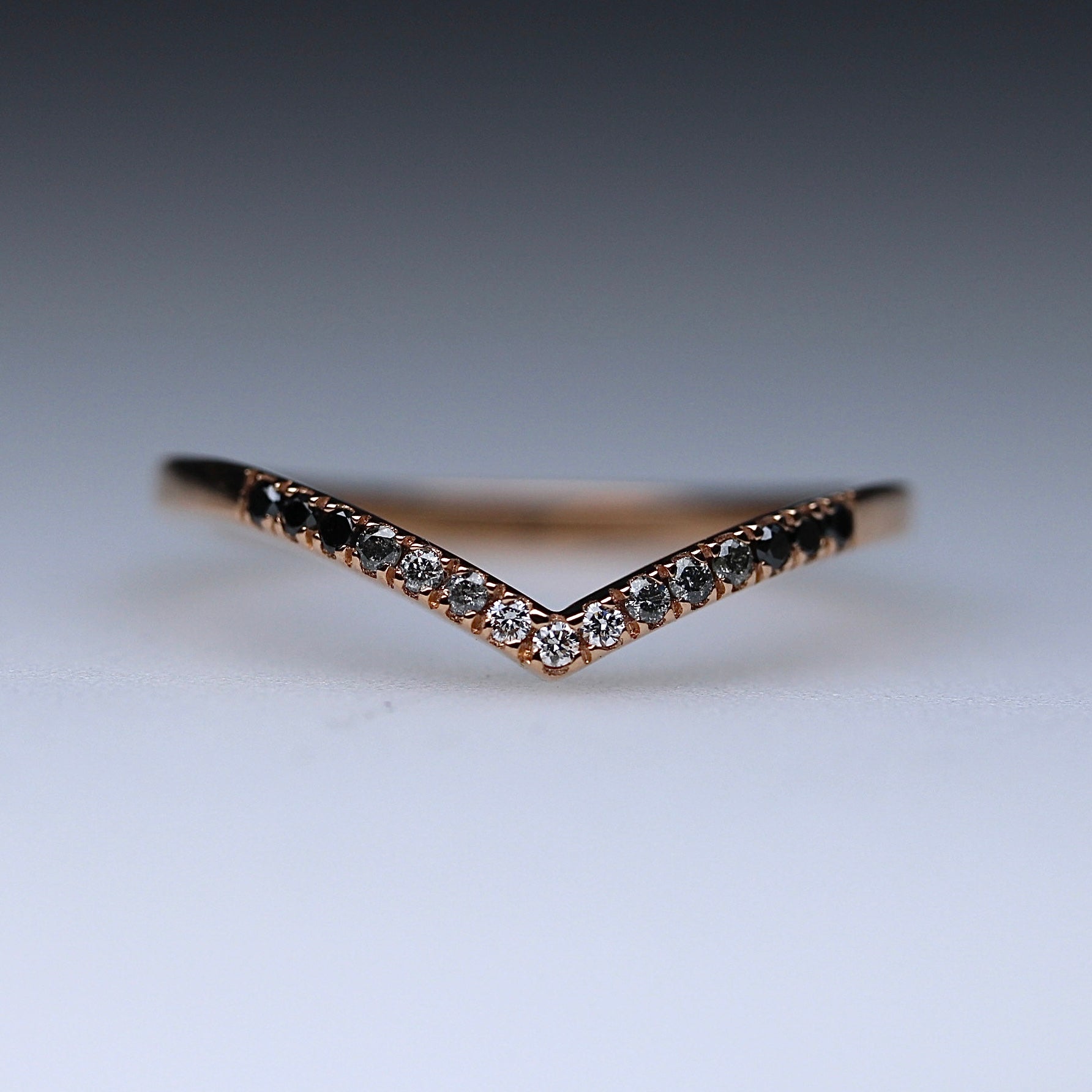 Bespoke 2024 - Diamond Gradient Ring - Rose Gold