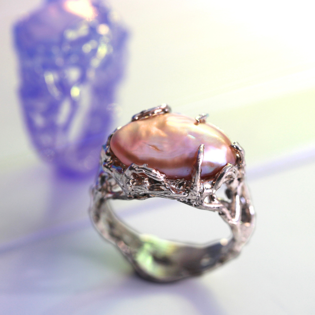 Mauve Ring ~ One Of A Kind.