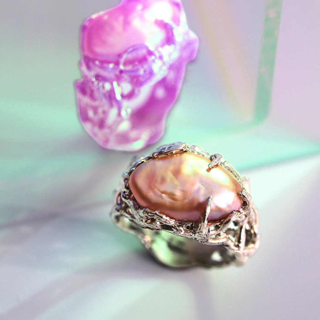 Mauve Ring ~ One Of A Kind.