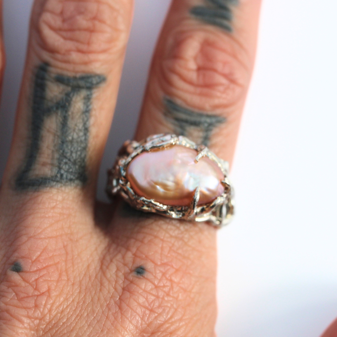 Mauve Ring ~ One Of A Kind.