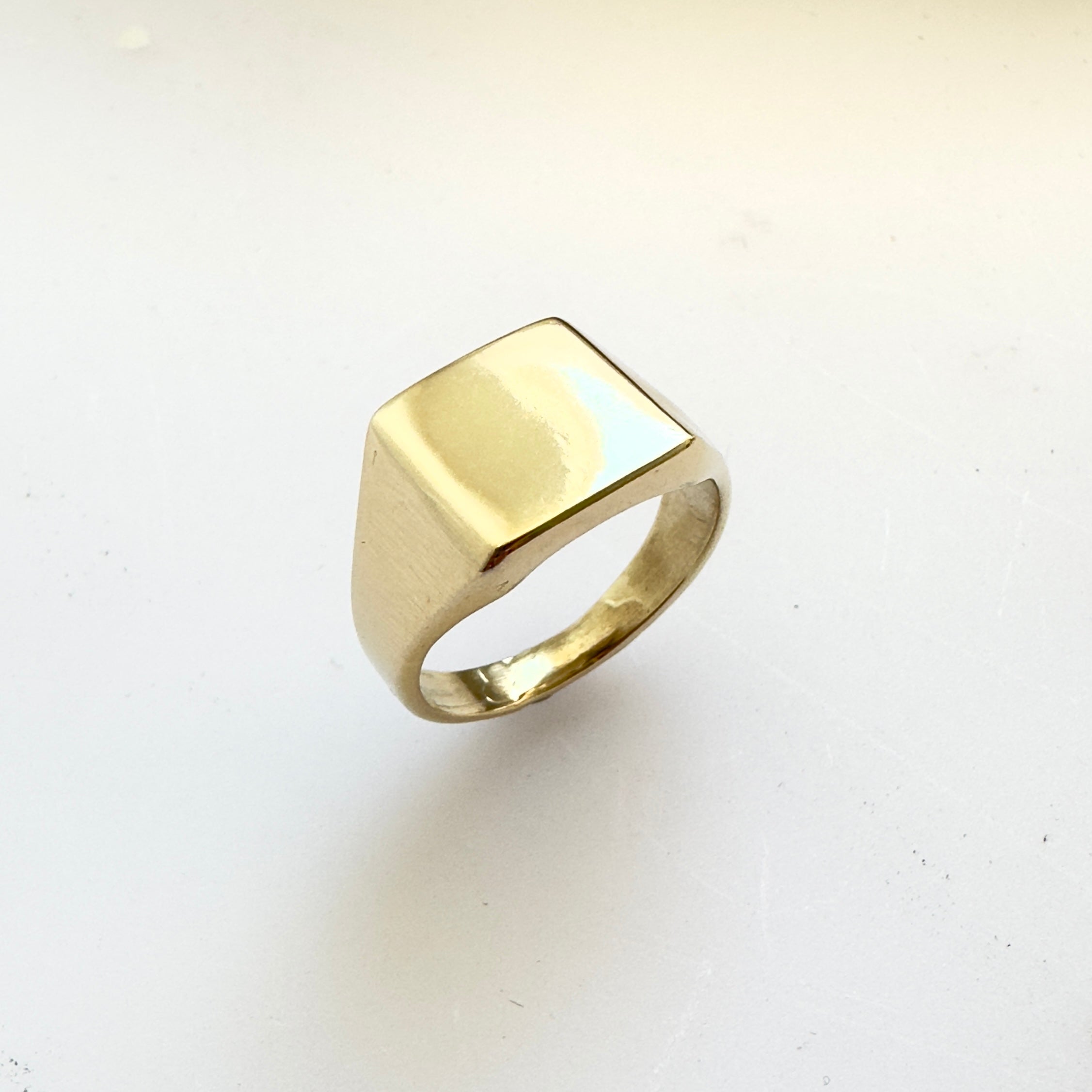 Square Signet - Yellow Gold - Ready to Ship