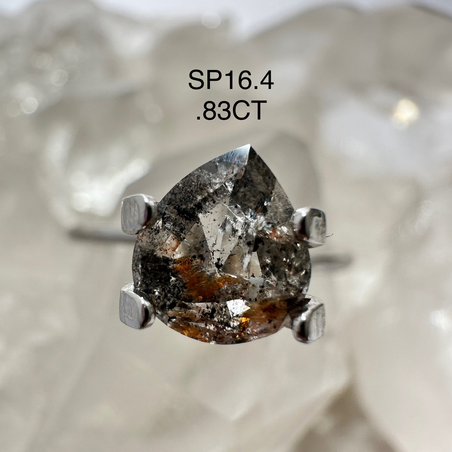 Design Your Own Custom Salt and Pepper Diamond Ring