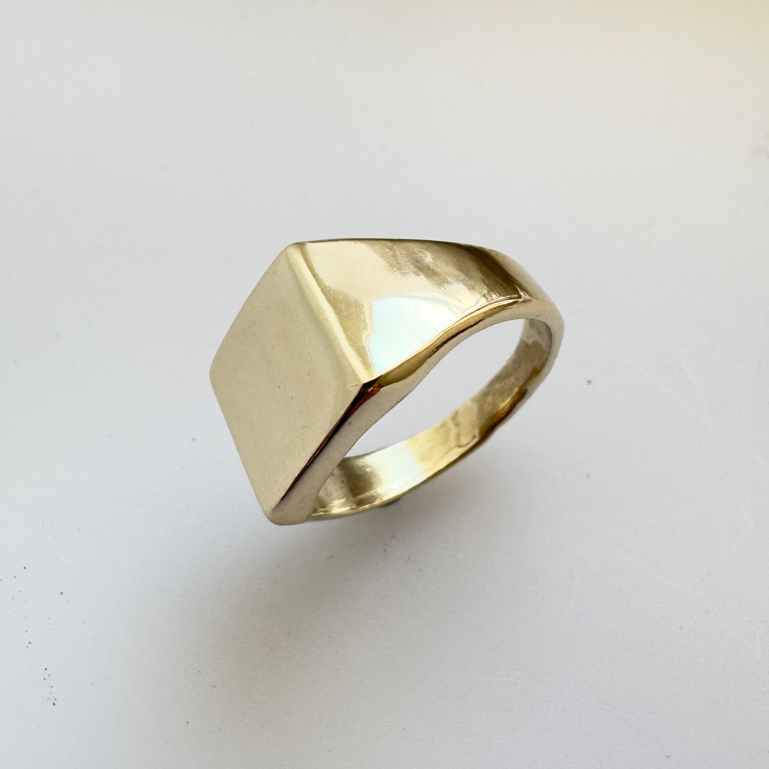 Square Signet - Yellow Gold - Ready to Ship