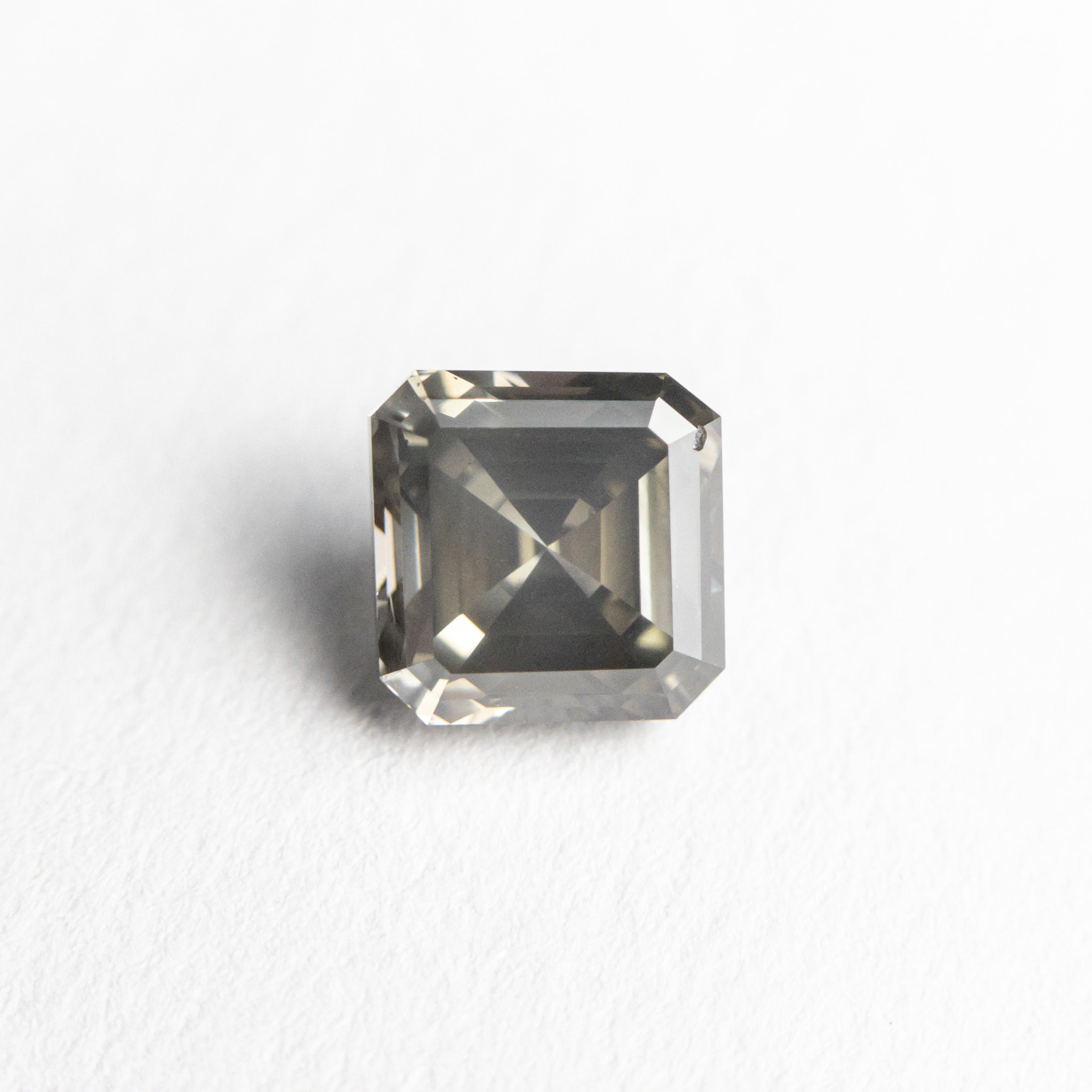 Grey emerald hot sale cut diamond