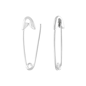 Balenciaga Safetypin Drop Earrings In Silvertone  ModeSens