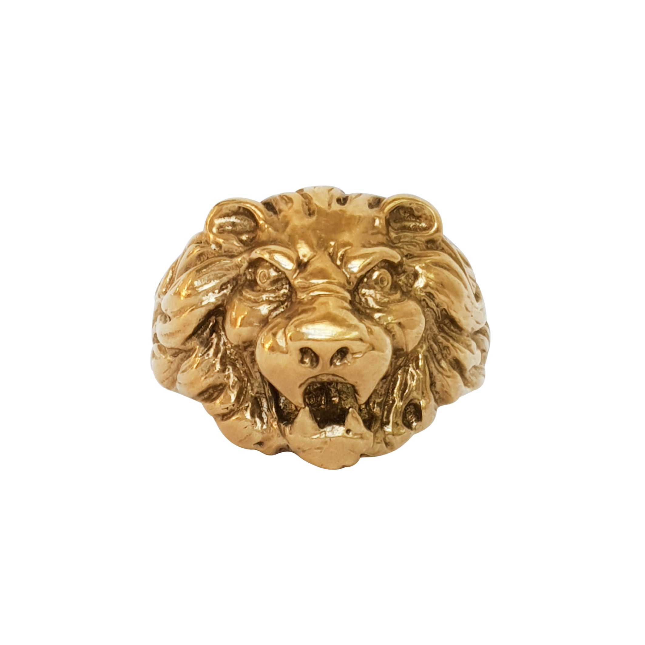 Mens Ring Gold Lion Pinky Ring 🦁 - YouTube